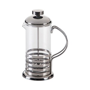 แก้วกาแฟทนความร้อนแบบเฟรนช์เพรสพร้อมแถบสแตนเลส - Product Image 1