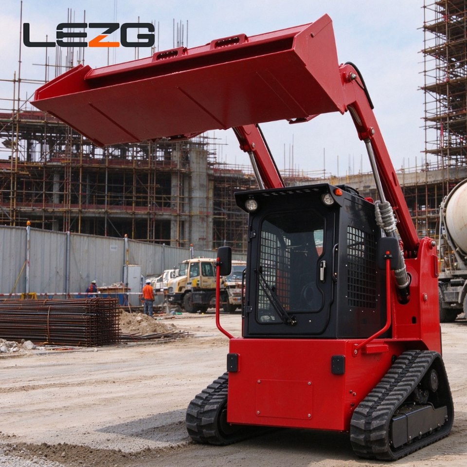 Enclosed Cabin Tracked Skid Steer Loader Block Grain Dust for Operator ...