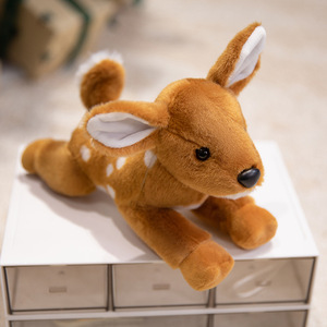 Peluche mignonne de dessin animé, renard, zèbre, panda, rembourrage en coton PP, 22cm-25cm, décoration de table de bureau, cadeau de fête pour enfants - Product Image 6
