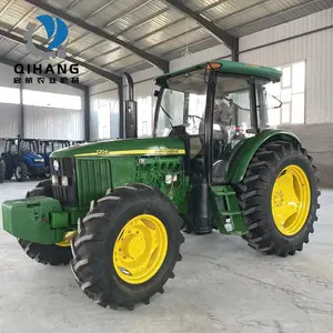 Trator usado John and Deere 120hp Trator agrícola com tração nas 4 rodas para venda