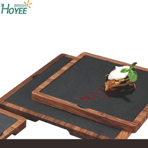Planche à fromage en bois d'acacia noir, plastique de service de <span class=keywords><strong>cuisine</strong></span>, charope - Product Image 3