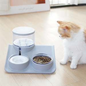 Groothandel Plastic Automatische Kattenhond Waterdispenser En Voerbak - Product Image 1