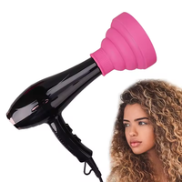 Sèche-cheveux professionnel en silicone pour salon avec diffuseur Outil de coiffure polyvalent