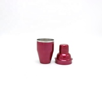 Professionnel 8oz 250ml Mini Rose Rose Rouge Teinté Barman Mixologie Outil Cocktail Martini Mojito Boissons Mélange Cordonnier Shaker