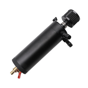 Car Oil Catch <b>Can</b> 2 Port Aluminum Alloy With <b>Air</b> Filter And Drain Valve For Engine Tuning Upgrade - Product Image 3