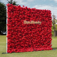 Op maat gemaakte kunstbloemen wanddecoratie voor thuis, luxe bloemenwand, bruiloftsbloemen decoratie, handig