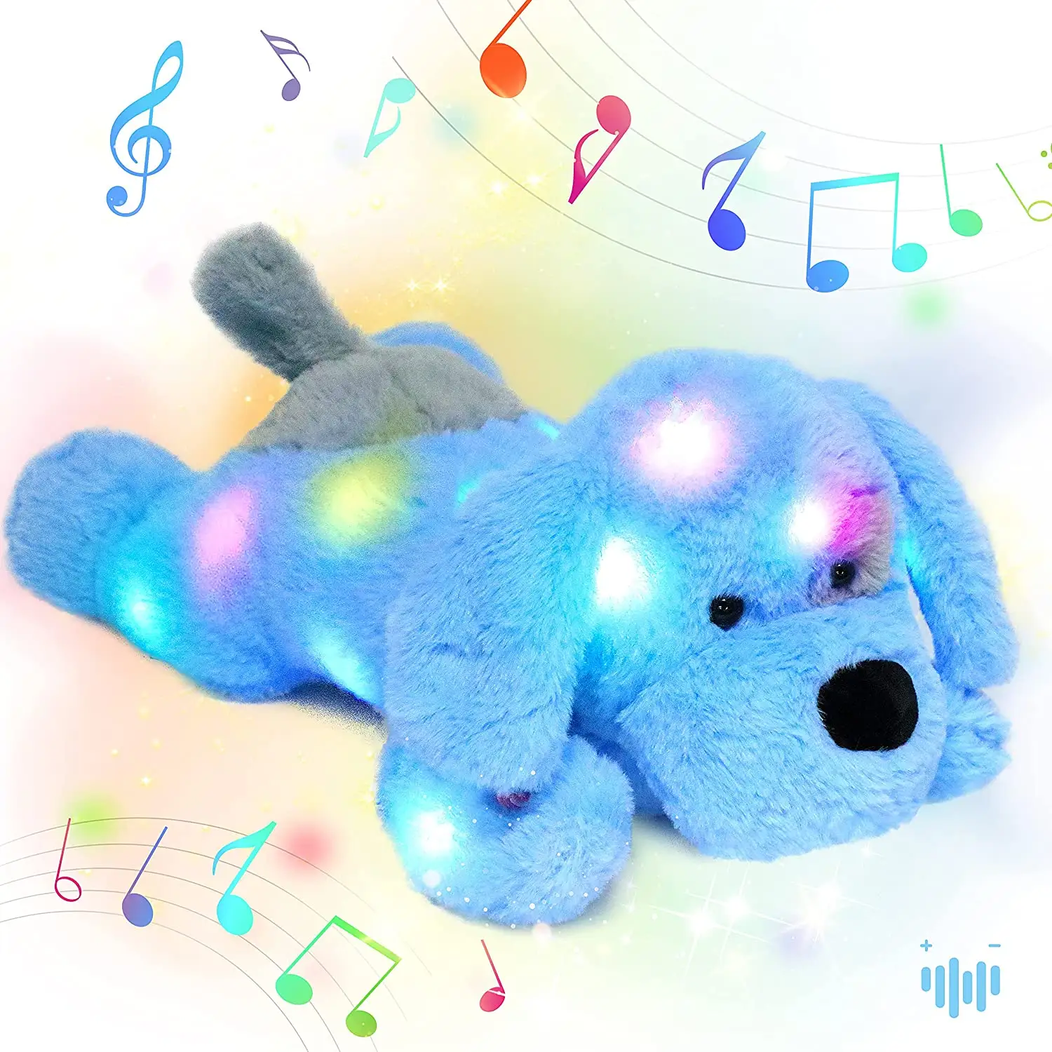 Auf Lager 22cm Soft Night Glow Begleiter Puppe Teddybär Plüsch tier Light Up Led Teddybär