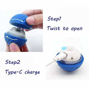 Evcil hayvan dostu elektronik yerçekimi atlama topu köpekler için yavru USB şarj edilebilir akıllı kedi oyuncak topu elektronik interaktif Pet oyuncak - Product Image 6