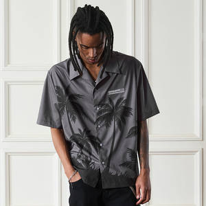 Camisas personalizadas OEM camisa de vacaciones de verano impresión sublimación botón Arriba manga corta hombres camisas Casuales - Product Image 1