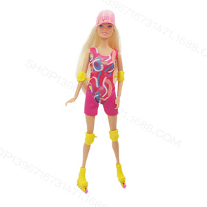 Nouvelle poupée de 30 cm (11 pouces) avec patins à roulettes intégrés, tenue de mode, poupée miniature pour couple, tenue de couple, 2024 - Product Image 3