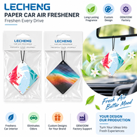 Diffuseur de parfum de luxe personnalisé pour voiture, en forme d'arbre en papier, avec logo, parfum naturel longue durée, sans électricité requise