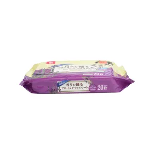 2024 Wholesale non-woven lavender disposable dust wiping floor cleaning wet wipes