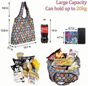 Bolsas de Compras Reutilizables con Logotipo Personalizado, Plegables, Lavables, Ecológicas, con Bolsa Adicional - Product Image 6