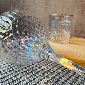 Flûtes à <span class=keywords><strong>champagne</strong></span> en cristal irisé de luxe Raymond Wholesale, bord doré, verre taillé, pour mariage, fête, hôtel, banquet - Product Image 4