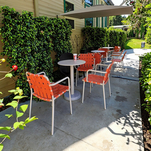 Conjunto de Mesa y Sillas de <span class=keywords><strong>Bambú</strong></span> para Exteriores, Resistente al Agua y a los Rayos UV, para Patio, <span class=keywords><strong>Terraza</strong></span>, Jardín o Cafetería - Product Image 4