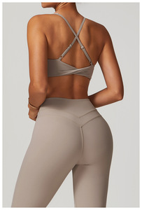 Abbigliamento da Palestra per <span class=keywords><strong>Donna</strong></span>, <span class=keywords><strong>Pantaloni</strong></span> Yoga a Compressione Morbida e Top Leggeri, Set <span class=keywords><strong>Sportivi</strong></span> Elasticizzati - Product Image 5