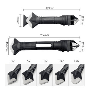 Durable Beauty Silicone Scraper Stainless Steel Head Multi-Function Industrial Grade Joint Seam Scraper for Glass Glue Hand Tool - Product Image 6