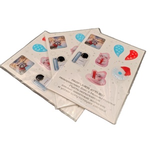 Autocollants jetables pour enfants 3D cartoon DIY main compte impression mignonne princesse personnalisée Anime <span class=keywords><strong>Goo</strong></span> carte autocollants jetables - Product Image 1