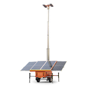 High Quality New Free Solar Energy Portable Outdoor Using <b>Light</b> Tower <b>Lighting</b> S900L-0003 9 Meter Height Mobile Solar Powered LE - Product Image 1