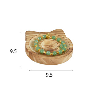 핫 세일 DIY 단단한 나무 디자인 저장 도구 보석 전시 나무 주최자 표시 트레이 구슬의 문자열 - Product Image 3