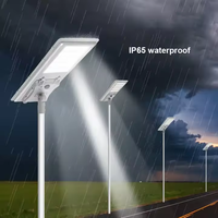 Farola Solar Integrada Todo en Uno de Alto Lumen con Resistencia al Agua IP65, 300W 400W 500W, Lámpara LED de Aluminio para Exteriores