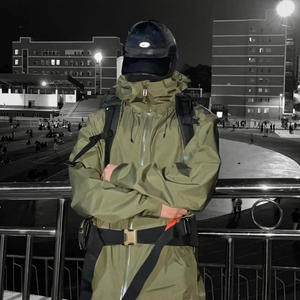 Giacca da uomo leggera impermeabile rigida da <span class=keywords><strong>donna</strong></span> cappotto antipioggia con cappuccio attività all'aperto pesca escursioni riscaldamento <span class=keywords><strong>montagna</strong></span> - Product Image 4