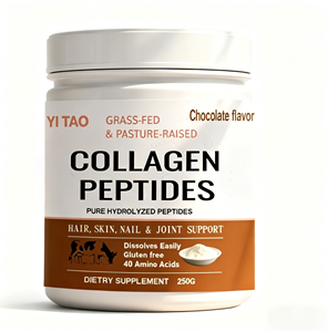 Poudre de peptides de collagène OEM/ODM 250g – Bovin nourri à l'herbe, élevé en pâturage, hydrolysé pour la santé des cheveux, de la peau, des ongles et des articulations – Complément alimentaire - Product Image 1