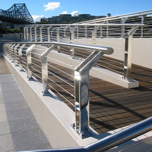 מעקות בטיחות חיצוניים מנירוסטה, מעקה גשר מפלדה - Product Image 5