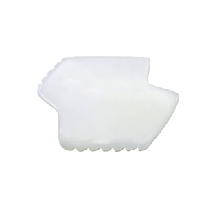 Best Selling Products Customize Natural <strong>White</strong> <strong>Jade</strong> <strong>Gua</strong> <strong>Sha</strong> Scraping Therapy Guasha Tools for Body Face Massage - Product Image 1