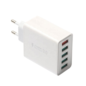 Caricatore rapido da 50W, <span class=keywords><strong>stazione</strong></span> di ricarica USB 5 in 1, caricatore da parete QC3.0, adattatore di alimentazione universale da viaggio OEM/ODM per iPhone, Samsung, Android - Product Image 5