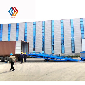 ทางลาดตู้คอนเทนเนอร์ 12 ตัน 10 ตัน 8 ตัน ทางลาดไฮดรอลิกสำหรับรถบรรทุก รถยก ทางลาดเคลื่อนที่แบบใช้มือ ทางลาดสำหรับลานตู้คอนเทนเนอร์ ทางลาดสำหรับท่าเรือ 10 ตัน - Product Image 3