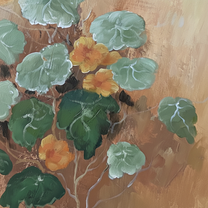 Art Mural Lotus d'Été Abstrait Moderne - Product Image 1