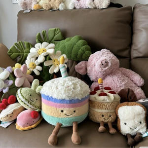 Jellycats Jc炸鱼薯条娃娃可爱假日毛绒玩具pp棉填充查理薯条有趣有益健康礼物果冻猫 - Product Image 1