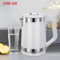 Bouilloire électrique sans fil 1,8 L, corps double couche en PP, arrêt automatique, protection anti-ébullition à sec, pour hôtels et cuisines, personnalisable