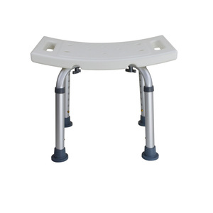 Girl Aluminum Alloy Bathroom <b>Stool</b> 43x28x34-46cm <b>Height</b> <b>Adjustable</b> Non Slip For Elderly And Pregnant Women - Product Image 1