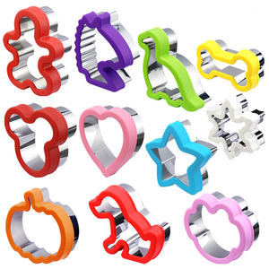 Moule à découper les sandwichs en acier inoxydable, modèle de découpe de pain avec poignée de protection, moule à découper les fruits et légumes, moule à biscuits - Product Image 1