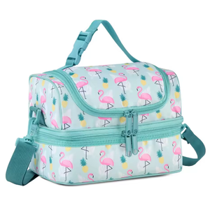 Sac à lunch isotherme durable pour enfants et adultes, fermeture éclair, doublure en PEVA, boîte isotherme écologique - Product Image 1