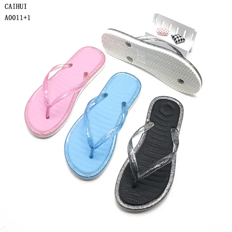 High quality flip flops for women shoes factory stock slippers rubber wedding women flip flops