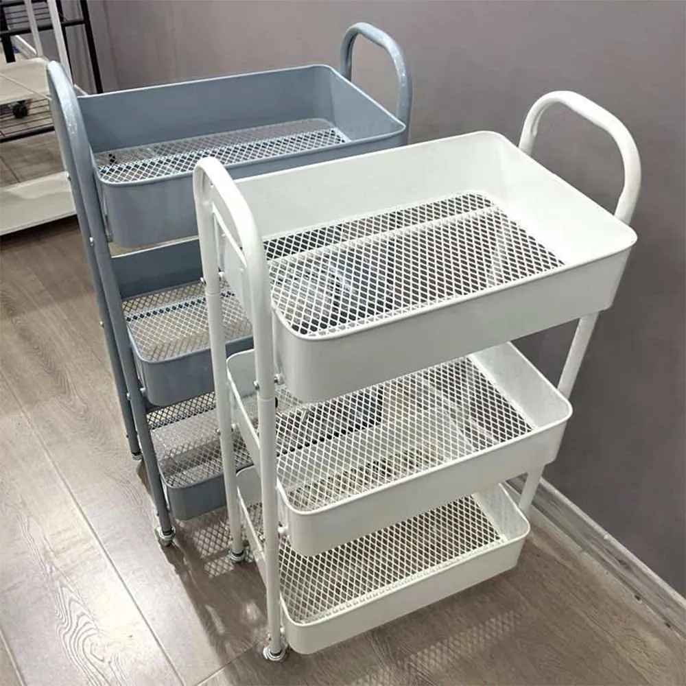 Cost way 4 Tier Storage Rack Trolley Cart Home Application