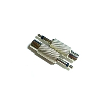 Connecteur audio en alliage de zinc nickelé, prise mono 3,5 mm vers connecteur RCA femelle avec protection contre les courts-circuits