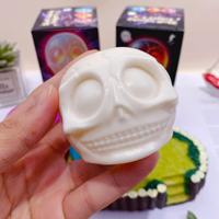 Squishies en gros 12 pièces/boîte Jouets Squishy Lumineux Crâne d'Halloween Jouets à Presser Anti-Stress Jouets Fidget Cadeaux