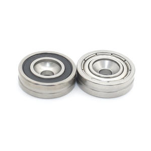 Fournisseur direct d'usine Roulements spéciaux non standard en acier inoxydable Anneau extérieur fraisé à rainure unique Revêtement en caoutchouc 4*17*5mm - Product Image 5