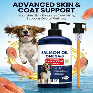 Tratamiento <span class=keywords><strong>para</strong></span> la Salud de la Piel <span class=keywords><strong>y</strong></span> el Pelaje de Mascotas de Marca Privada, Aceite de Salmón, Cuidado <span class=keywords><strong>y</strong></span> Suplementos <span class=keywords><strong>para</strong></span> la Salud de las Mascotas con DHA <span class=keywords><strong>y</strong></span> EPA - Product Image 3