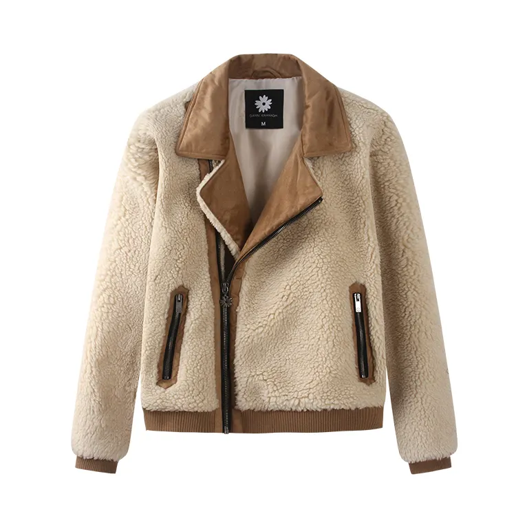 Very nice WOMEN-FUR002 faux fur coat Keep warm leather fur coat