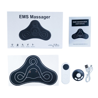 Mini-tapis de massage portable, 8 modes, 18 niveaux d'intensité, stimulateur musculaire sans fil pour le cou, les bras, l'abdomen et le corps entier