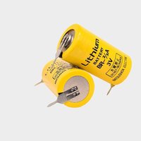 2 Buah/Lot BR-2/3A 3V BR17335 Paket Baterai Lithium Ion Kontrol Industri 1200MAh untuk Aplikasi PLC