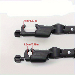 Barre de protection réglable pour poussette, accoudoir de remplacement, barre transversale détachable, accessoire double mode, noir lisse - Product Image 6