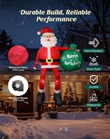 Riyuehong Gonflable de Noël Personnalisé en Polyester Écologique de 2,4 m pour Modèle X0010 – Décoration Extérieure pour Fêtes de Fin d'Année