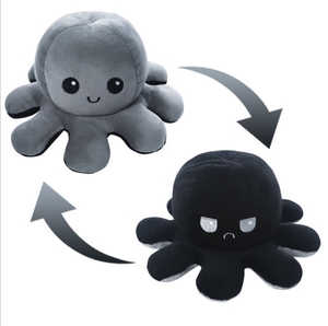 Peluche de Pulpo Reversible de 20cm 30cm 40cm, Juguete de Peluche, Almohada de Pulpo, Superventas - Product Image 4