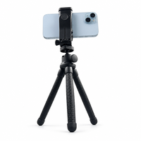Mini trépied flexible à 2 sections, support pour projecteur, appareil photo, trépied de bureau pour téléphone portable